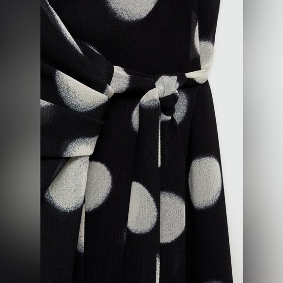 MANGO Cross dress with polka-dots - Picture 4 of 7